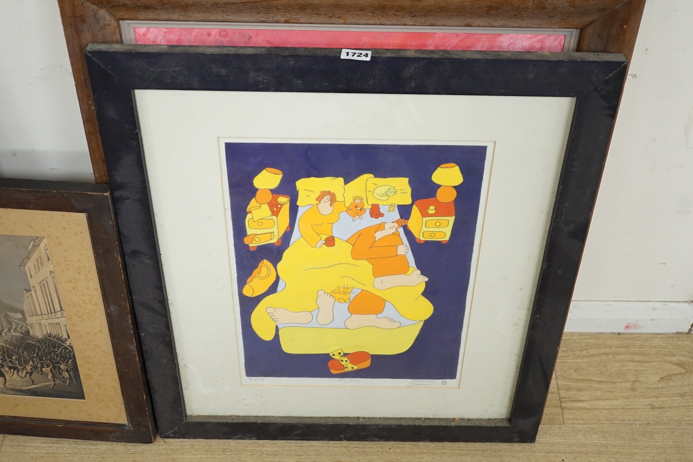 Modern British, limited edition print, '5am' signed and dated 1996, 2/15, 40 x 30cm